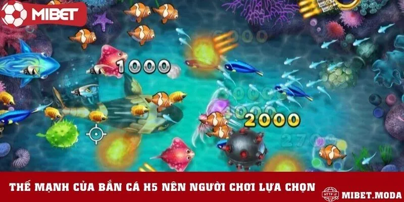 Ưu điểm vượt trội của bắn cá H5 trên thị trường
