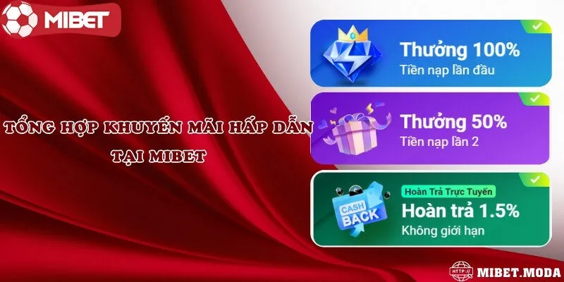 Tổng hợp khuyến mãi hấp dẫn tại Mibet