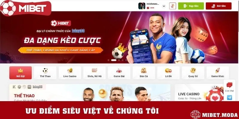 Những ưu điểm ưu việt của nhà cái thể thao uy tín